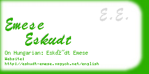 emese eskudt business card